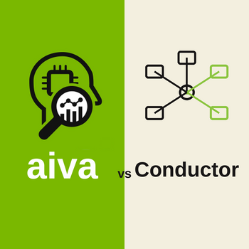 Vergleichsgrafik zwischen aiva und Conductor für AI Visibility Audits